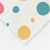 Couverture Polaire cercles colorés motifs mignons pois (Coin)