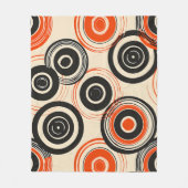 Couverture Polaire Cercles concentrés rétro (Devant)