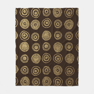 Couverture Polaire Cercles d'or : Motif à main
