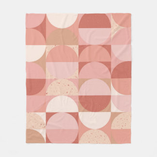 Couverture Polaire Cercles du milieu du siècle : Motif géométrique mo