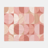 Couverture Polaire Cercles du milieu du siècle : Motif géométrique mo (Devant (Horizontal))