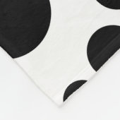 Couverture Polaire Cercles Et Points Noirs Monogrammes (Coin)