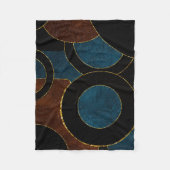 Couverture Polaire Cercles géométriques Abstraits Parties scintillant (Devant)