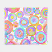 Couverture Polaire Cercles heureux (Devant (Horizontal))