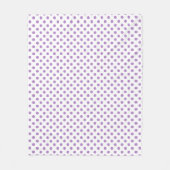 Couverture Polaire Cercles Pois violet de chardon (Devant)