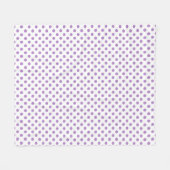 Couverture Polaire Cercles Pois violet de chardon (Devant (Horizontal))