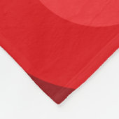 Couverture Polaire Cercles rouges rétro (Coin)