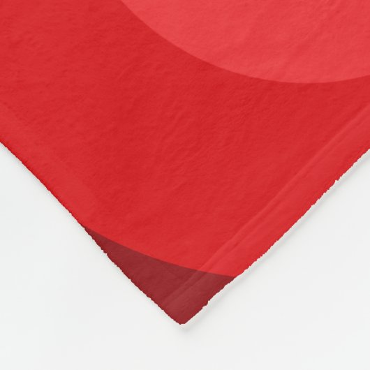 Couverture Polaire Cercles rouges rétro (Coin)
