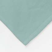 Couverture Polaire Cercles spirals abstraits en bleu argenté et blanc (Coin)