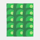 Couverture Polaire Cercles verts rétro (Devant)