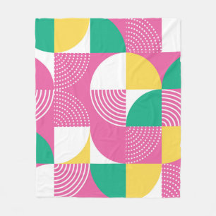 Couverture Polaire Cercles vintages : Harmonie Graphique.