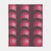 Couverture Polaire Cercles violets rétro (Devant)