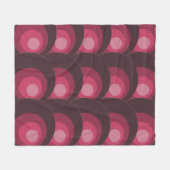 Couverture Polaire Cercles violets rétro (Devant (Horizontal))