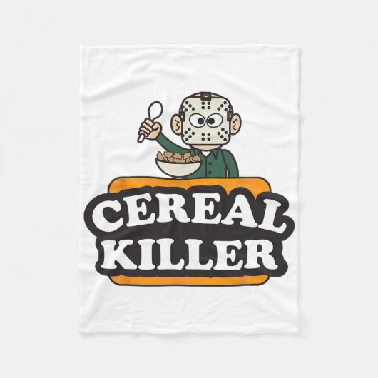 Couverture Polaire Cereal Killer Food Pun Humour Costume Amusant Hall (Devant)