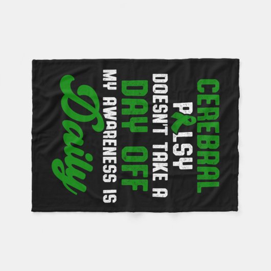 Couverture Polaire Cérébral Palsy Cp Sensibilisation Guerrier Surv (Devant (Horizontal))