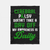 Couverture Polaire Cérébral Palsy Cp Sensibilisation Guerrier Surv (Devant)