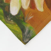 Couverture Polaire Cereus en fleur nocturne - fleur de cactus (Coin)