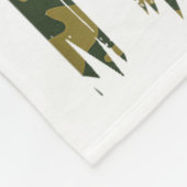 Couverture Polaire Cerf à queue blanche jeunesse garçon chasse camouf (Coin)