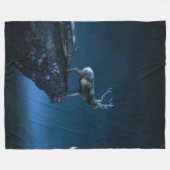 Couverture Polaire cerf au clair de lune (Devant (Horizontal))