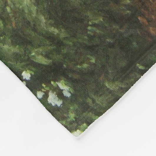 Couverture Polaire Cerf blanc et cascade (Coin)