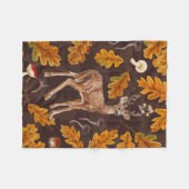 Couverture Polaire Cerf dans la forêt automnale 2 (Devant (Horizontal))
