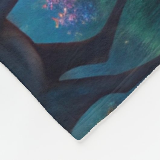 Couverture Polaire Cerf dans la forêt enchantée (Coin)