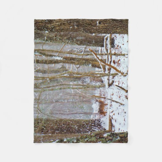 Couverture Polaire Cerf dans la tempête de neige (Devant)