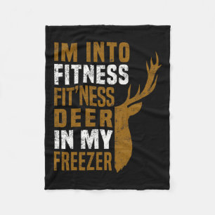 Couverture Polaire Cerf De Fitness Dans Mon Congélateur Drôle Chasse