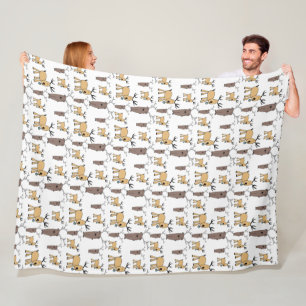 Couverture Polaire Cerf mignon petit garçon éléphant nurserie bébé de