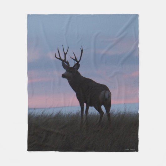 Couverture Polaire Cerf Mulet D3 Buck Sunrise (Devant)