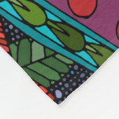 Couverture Polaire cerf poinsettia rouge (Coin)