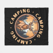 Couverture Polaire Cerf - Sauvagerie - Camping (Devant (Horizontal))