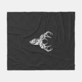 Couverture Polaire Cerfs communs argentés de queue blanche sur la (Devant (Horizontal))