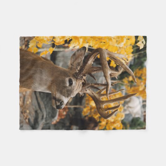 Couverture Polaire Cerfs communs de trophée (Devant (Horizontal))