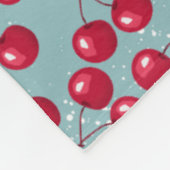 Couverture Polaire Cerise d'hiver. (Coin)