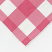 Couverture Polaire Cerise en vichy (Coin)