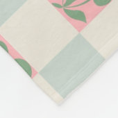 Couverture Polaire Cerise esthétique rose verte À damiers Motif Y2K (Coin)