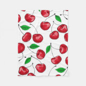 Couverture Polaire Cerises (Devant)