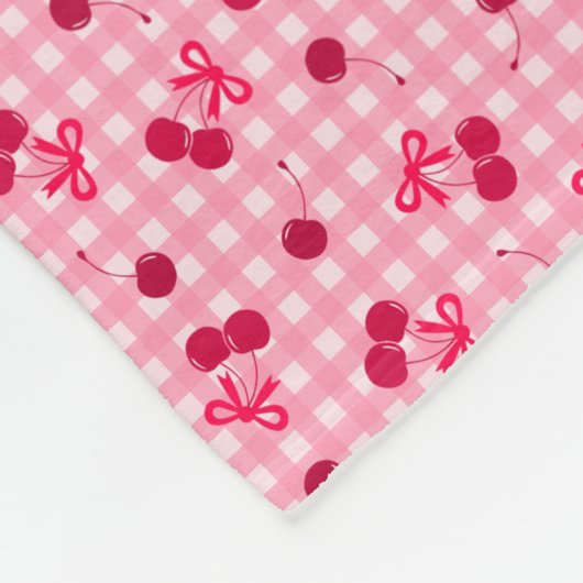 Couverture Polaire Cerises (Coin)