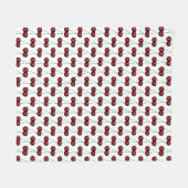 Couverture Polaire Cerises Rouge mûr Cerise Fruit d'été Imprimer (Devant (Horizontal))