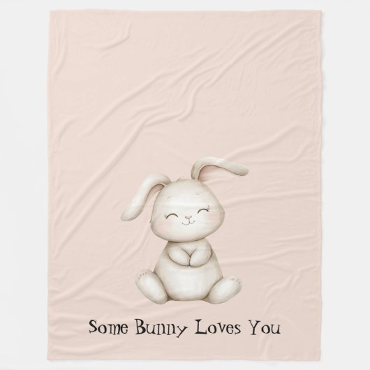 Couverture Polaire Certain Lapin T'aime (Devant)