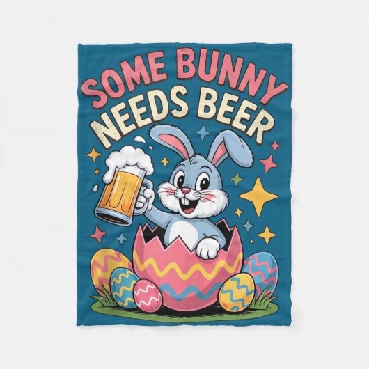 Couverture Polaire Certains lapins ont besoin d'un réservoir de fête (Devant)