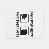 Couverture Polaire Certains porcs grognent (Devant (Horizontal))