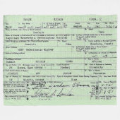 COUVERTURE POLAIRE CERTIFICAT DE NAISSANCE (Devant (Horizontal))