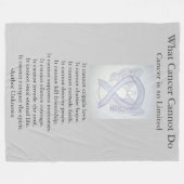 Couverture Polaire Cerveau Cancer Gris Sensibilisation Ruban Fleece B (Devant (Horizontal))