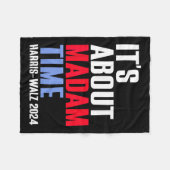 Couverture Polaire C'est à propos de Madame Time Kamala Harris Tim W (Devant (Horizontal))