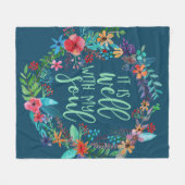 Couverture Polaire C'est bien avec mon âme, Hymn, Citation Inspiratio (Devant (Horizontal))