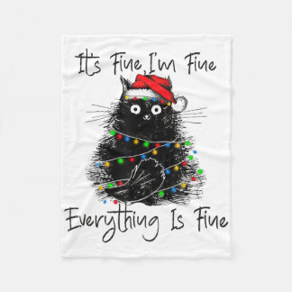 Couverture Polaire C'est Bien Je Suis Bien Tout Va Bien Noël Bla