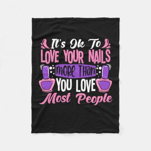 Couverture Polaire C'Est Bon D'Aimer Vos Nails (Devant)