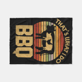 Couverture Polaire C'Est Ce Que Je Fais - Barbecue - Funny Bar B Que (Devant (Horizontal))